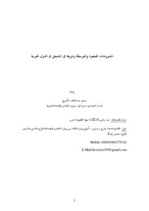 المشروعات الصغيرة والمتوسطة ودورها في التشغيل فى الدول العربية Munich Personal Repec Archive