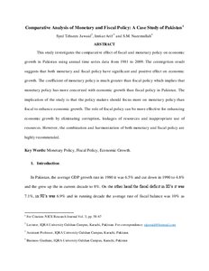 Реферат: Monetary And Fiscal Policy Essay Research Paper